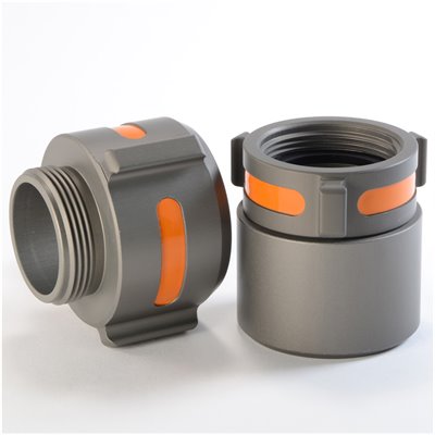 Alum. Coupling 1 1/2 x 1 3/4 NPSH R/L IDENTIFY